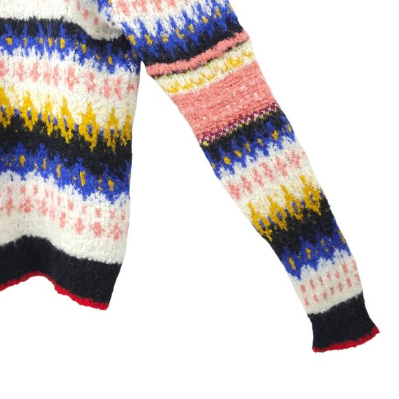 Free People Best Day Ever Pullover Sweater Womens M Multicolor Alpaca Wool Blend - Picture 16 of 16